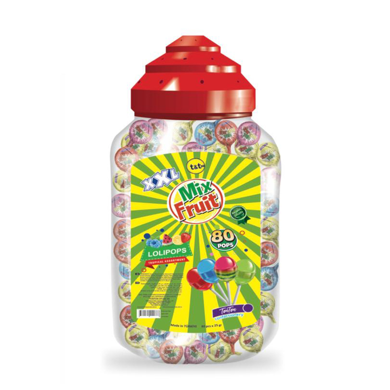 MİX FRUİT 6 JAR X 80 PCS X 25 GR