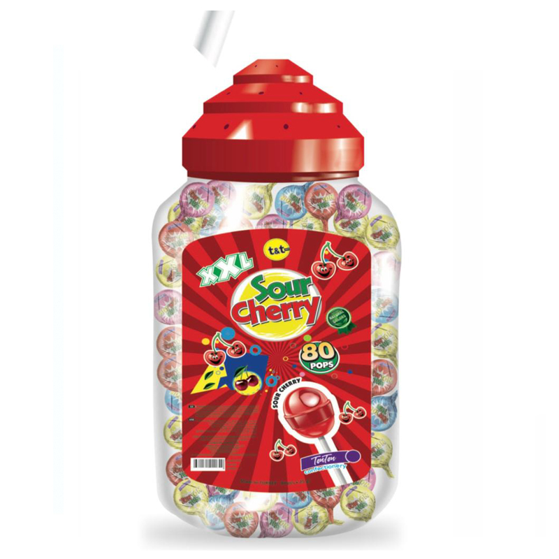 SOUR CHERRY 6 JAR X 80 PCS X 25 GR